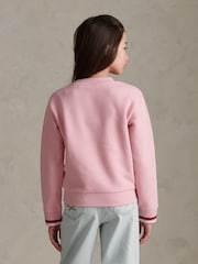 U.S. Polo Assn Pink DHM Logo Crew Sweat Top - Image 4 of 7