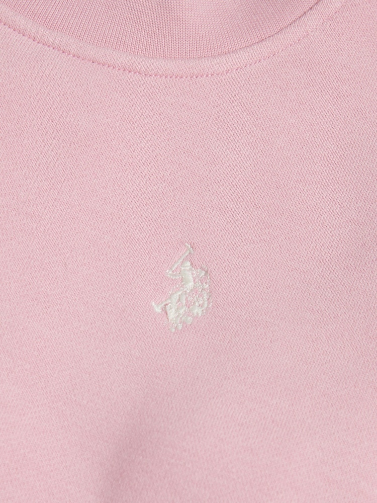 U.S. Polo Assn Pink DHM Logo Crew Sweat Top - Image 7 of 7 U.S. Polo Assn Pink DHM Logo Crew Sweat Top - Image 7 of 7