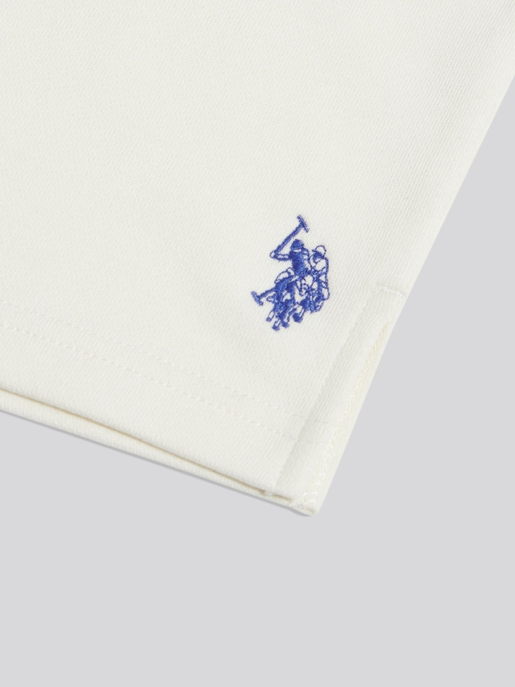 U.S. Polo Assn Cream Colourblock Sweat Shorts - Image 8 of 8 U.S. Polo Assn Cream Colourblock Sweat Shorts - Image 8 of 8