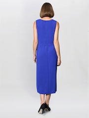 Gina Bacconi Blue Xena Sleeveless Midi Dress - Image 3 of 5