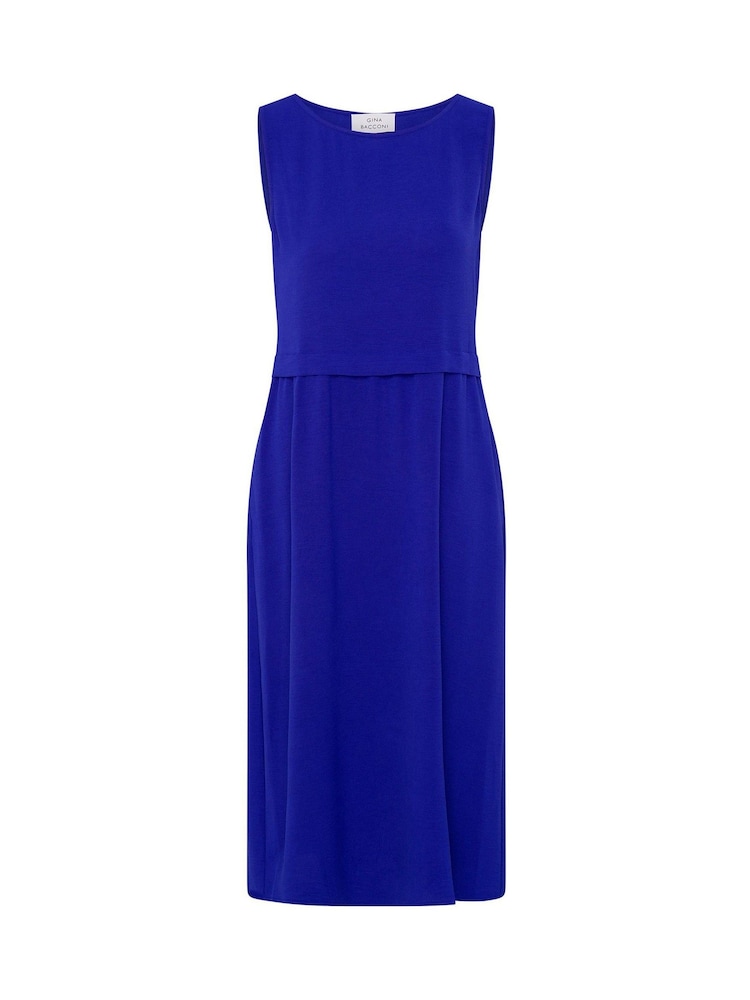 Gina Bacconi Blue Xena Sleeveless Midi Dress - Image 5 of 5 Gina Bacconi Blue Xena Sleeveless Midi Dress - Image 5 of 5