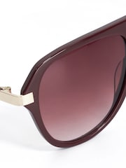 Dune London Brown Glamourous Sunglasses - Image 4 of 4