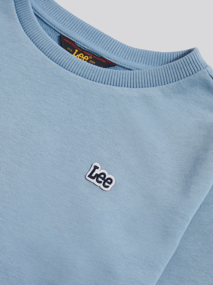 Lee Blue Badge Crew Neck Jumper - Image 8 of 8
