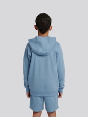 Lee Blue Boys Badge Zip Through Hoodie - Image 2 of 8