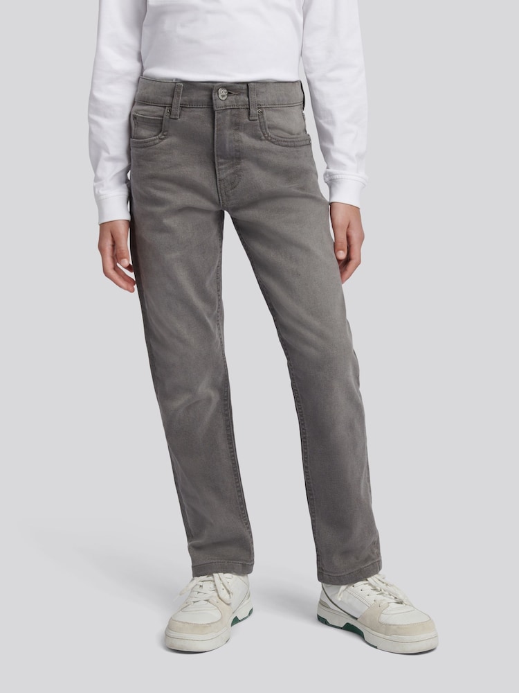 Lee Grey Straight Stretch Fit Daren Jeans - Image 1 of 8 Lee Grey Straight Stretch Fit Daren Jeans - Image 1 of 8