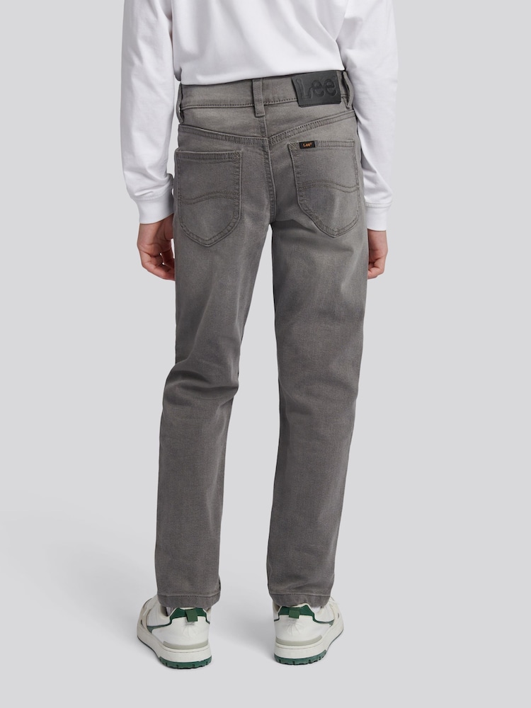 Lee Grey Straight Stretch Fit Daren Jeans - Image 2 of 8 Lee Grey Straight Stretch Fit Daren Jeans - Image 2 of 8