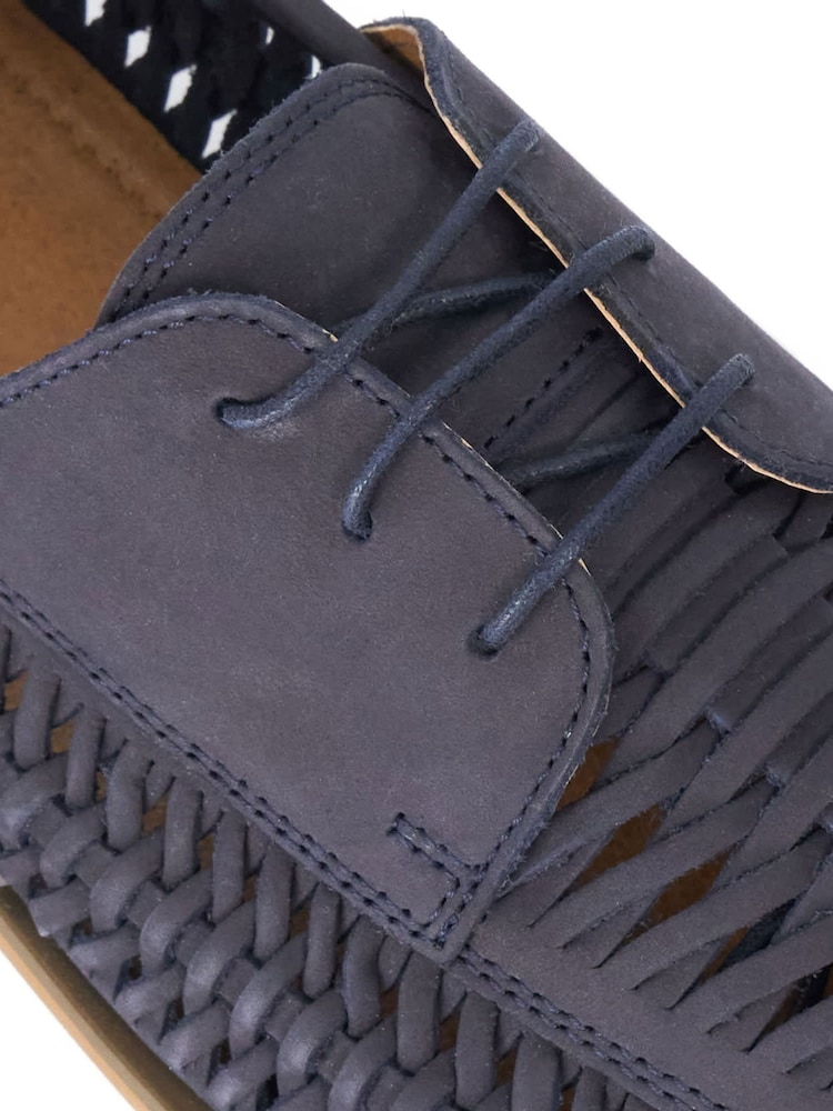 Dune London Blue Brinkley Moccasins - Image 6 of 6 Dune London Blue Brinkley Moccasins - Image 6 of 6