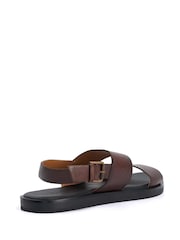 Dune London Brown Issac Smart Sandals - Image 3 of 5