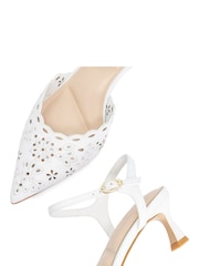 Dune London White Convincing Court Shoes - Image 4 of 5