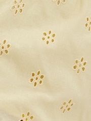 Boux Avenue Yellow Broderie Cotton Cami Pyjamas Set - Image 6 of 6