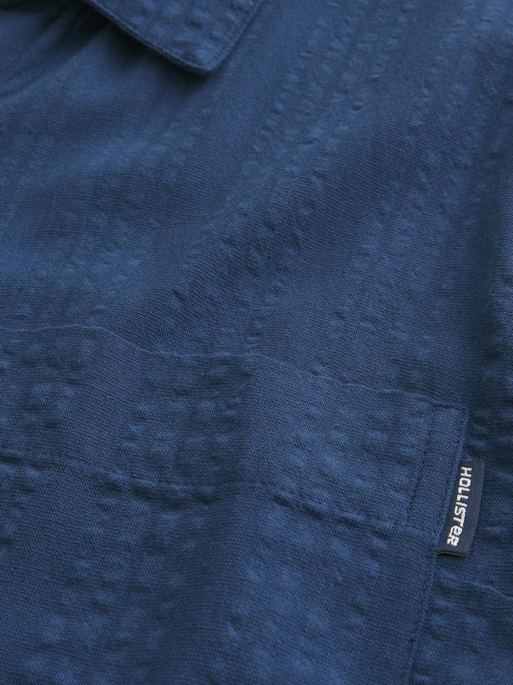 Hollister Blue Surf and Skate Print Shirt - Image 5 of 5