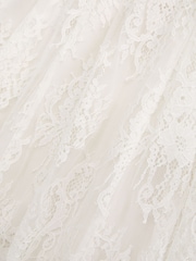 Abercrombie & Fitch Cream Lace Midi Skirt - Image 7 of 7