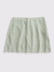 Abercrombie & Fitch Green Scallop Mini Skirt - Image 6 of 7