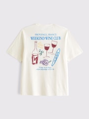 Abercrombie & Fitch White Vintage Logo T-Shirt - Image 2 of 4