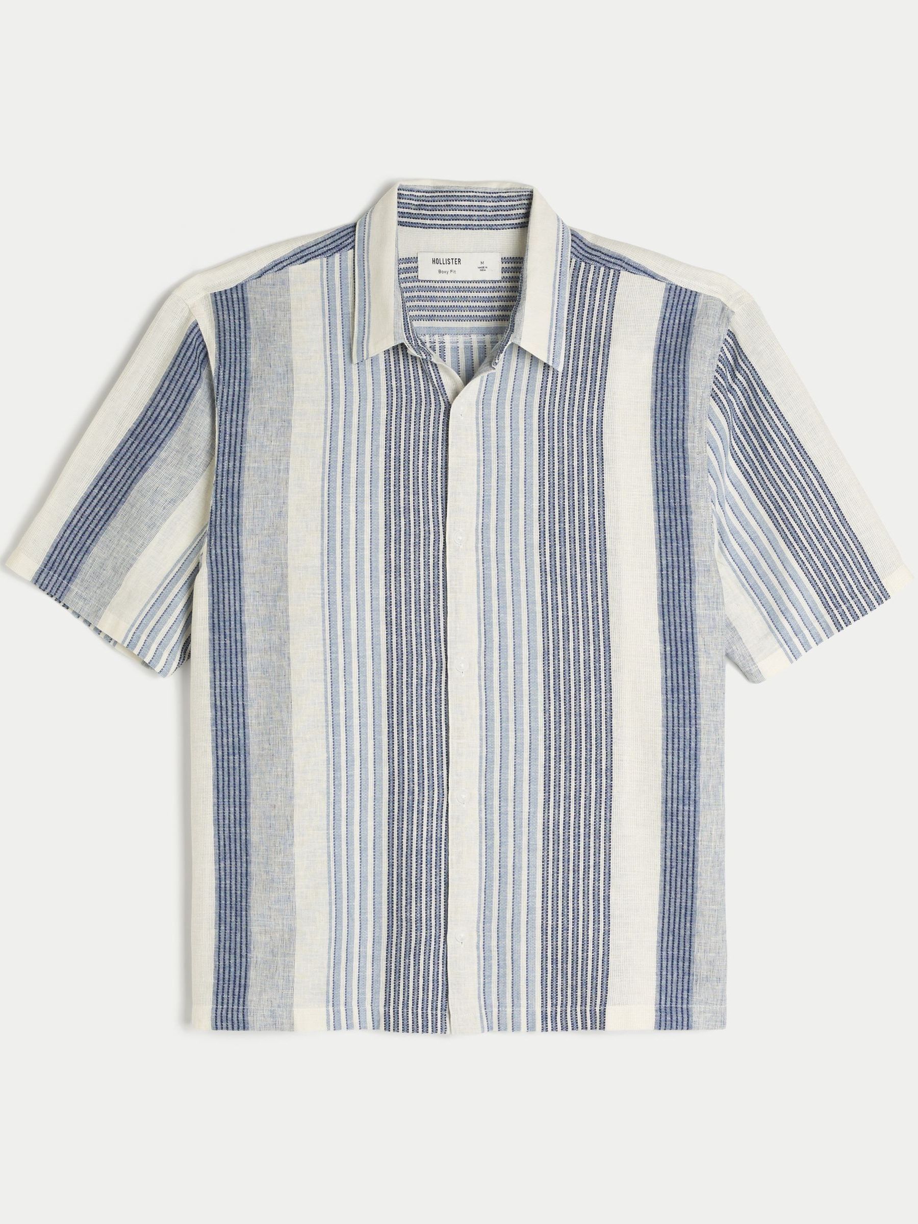Buy Hollister Blue Stripe Shirt from Next Romania