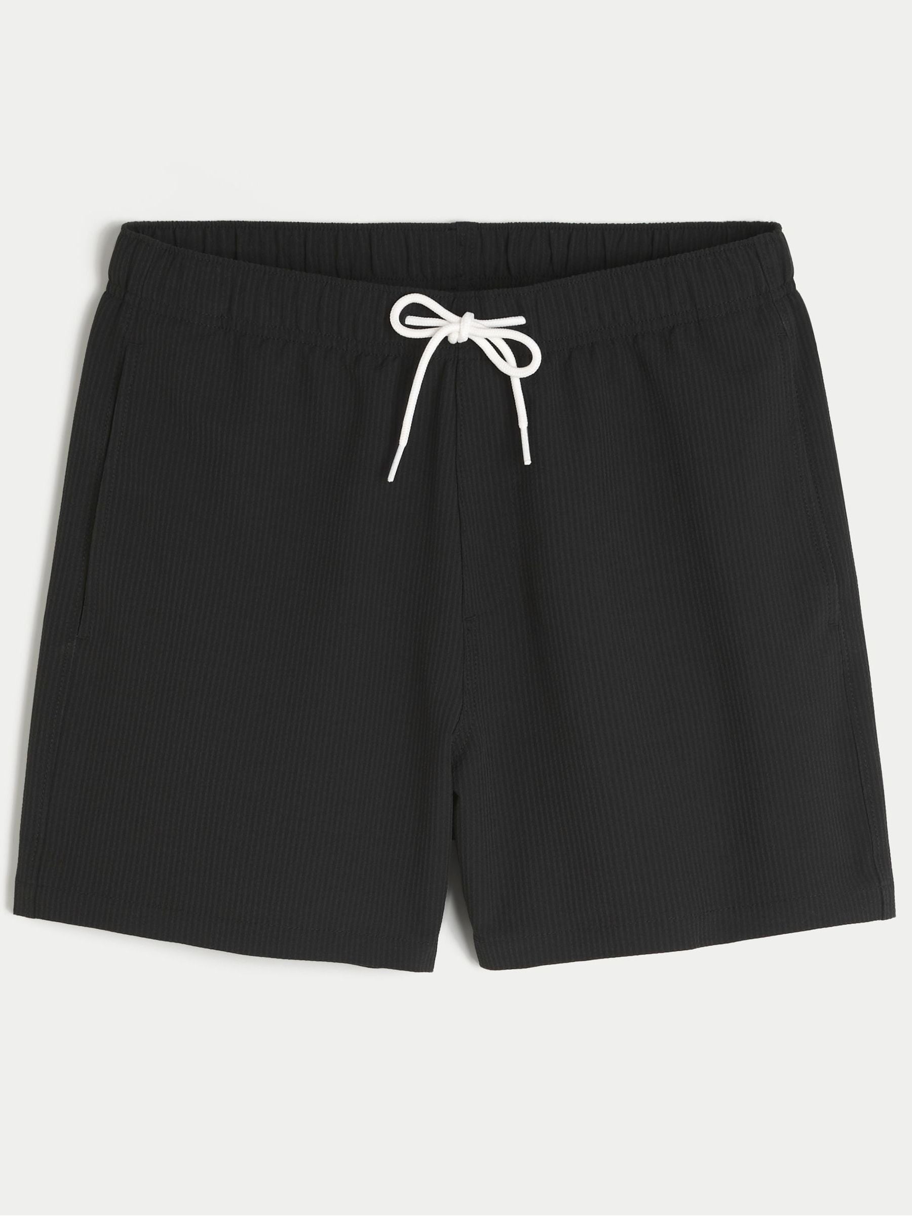 Buy Hollister Black Seersucker Swim Shorts from Next USA