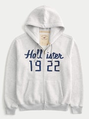 Hollister Grey Y2k Hoodie - Image 4 of 5