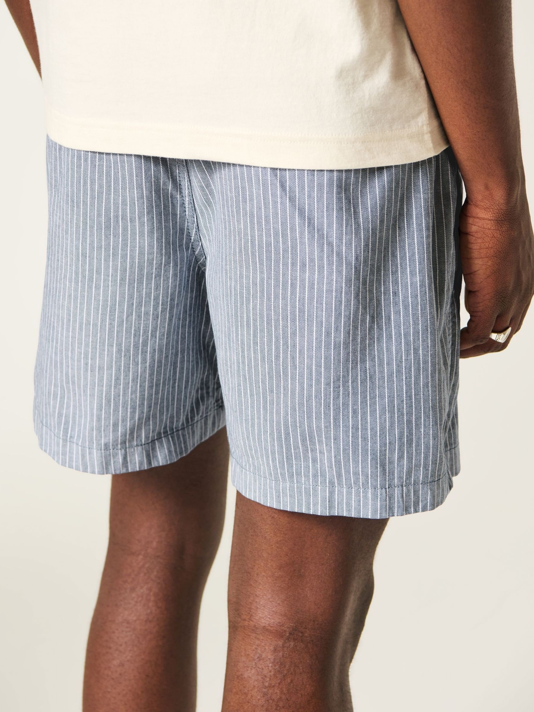 Buy Hollister Blue Mid Thigh Pull On Stripe Shorts from Next USA