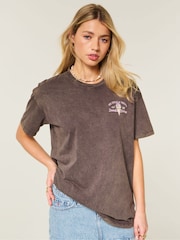 Hollister Brown Poolside Graphic T-Shirt - Image 1 of 4