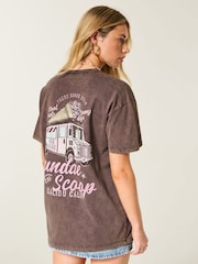 Hollister Brown Poolside Graphic T-Shirt - Image 2 of 4