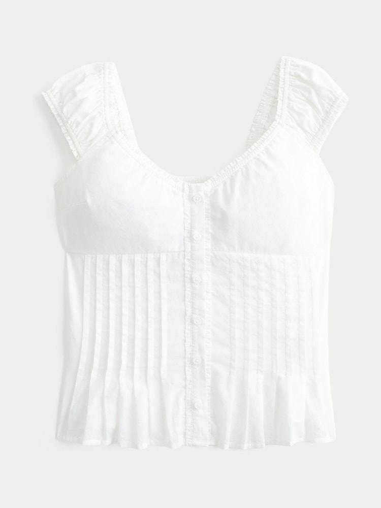 Hollister Pintuck Sleeveless Blouse - Imagen 3 de 3