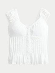 Blusa sin mangas con pliegues de Hollister - Imagen 4 de 4