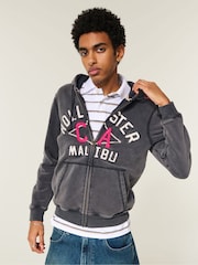 Hollister Black Y2k Sweat Hoodie - Image 1 of 5
