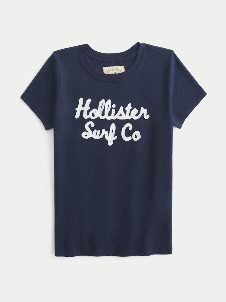 Hollister Blue Tech Logo T-Shirt - Image 1 of 2