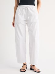 Abercrombie & Fitch Poplin Barrel Pull On Stripe Trousers - Imagen 1 de 6