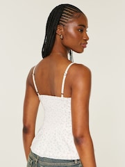 Hollister White Snatched Scoop Shirt - Image 2 of 3