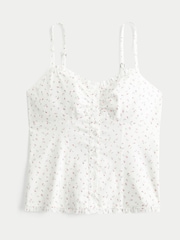 Hollister White Snatched Scoop Shirt - Image 3 of 3