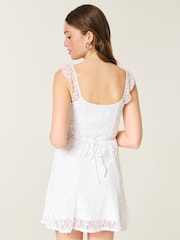 Hollister White Lace Mini Dress - Image 3 of 4