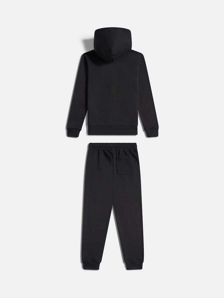 黑色 - New Balance Linear Logo FT Zip Through Hoodie & Joggers Set - 圖片 2/3