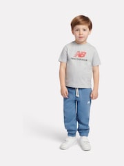 Gris - Camiseta con logotipo apilado de New Balance - Imagen 5 de 8
