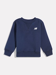New Balance BB Small Logo Crew Neck Sweat Top - 圖片 1/3