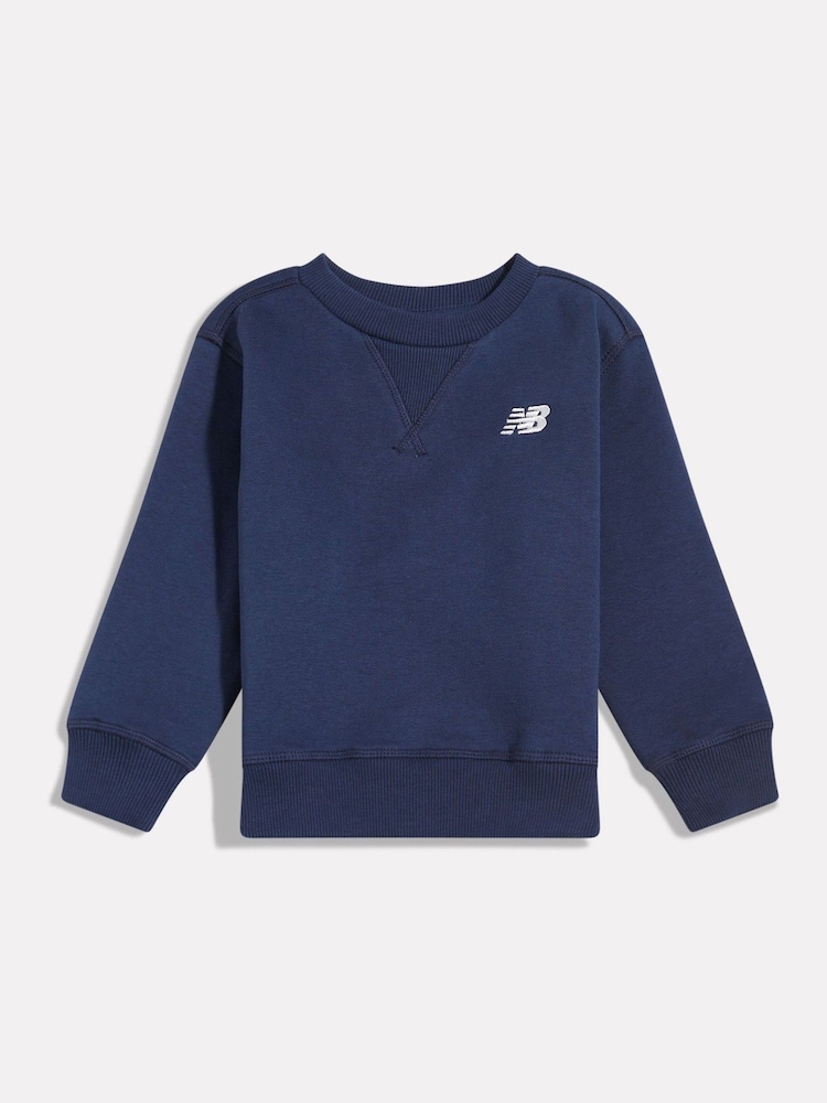 New Balance BB Small Logo Crew Neck Sweat Top - 圖片 1/3