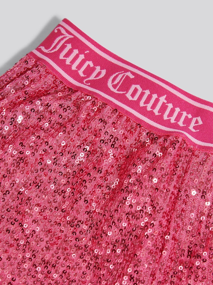 Juicy Couture Pink Sequin Shorts - Image 7 of 7 Juicy Couture Pink Sequin Shorts - Image 7 of 7
