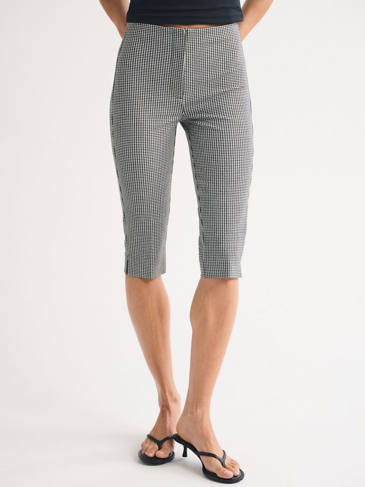 Παντελόνι Capri με ψηλόμεσο σχέδιο Abercrombie & Fitch Gingham - Εικόνα 2 από 6