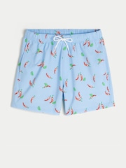 Hollister Blue Chili Pepper Swim Shorts - Image 4 of 5
