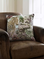 Deyongs Brown Mozambique Plush Velvet Printed Cushion - Image 2 of 6