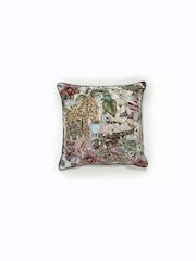 Deyongs Brown Mozambique Plush Velvet Printed Cushion - Image 5 of 6