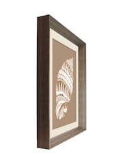 Brookpace Lascelles Beige/Brown Shell VI' Wall Art in Deep Frame - Image 3 of 4