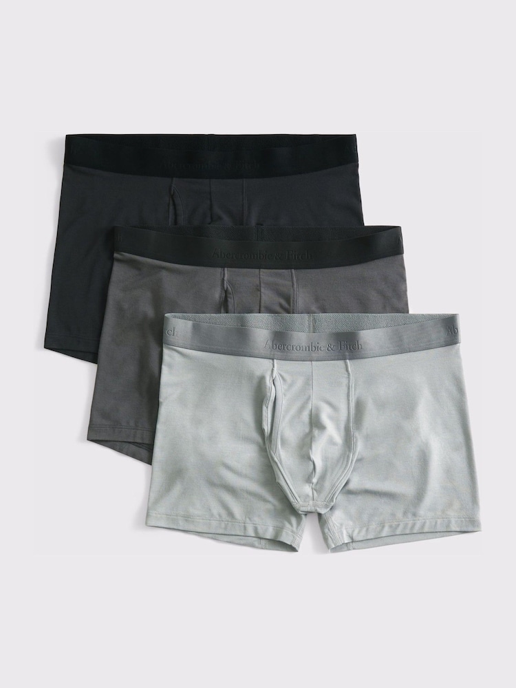 Abercrombie & Fitch Light Blue Modal Boxers 3 Pack - Image 1 of 2