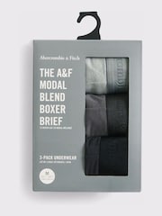 Abercrombie & Fitch Light Blue Modal Boxers 3 Pack - Image 2 of 2