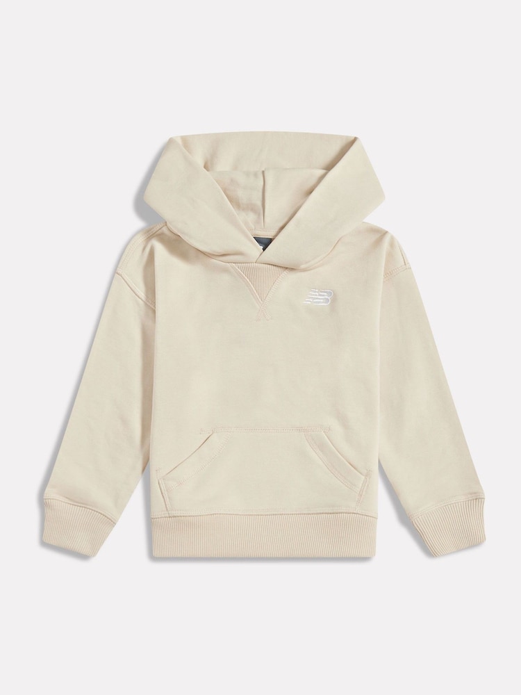 New Balance Natural Small Logo FT Hoodie - Image 1 of 1 New Balance Natural Small Logo FT Hoodie - Image 1 of 1