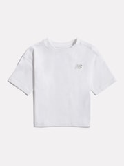 New Balance White Jersey Small Logo T-Shirt - Image 1 of 3