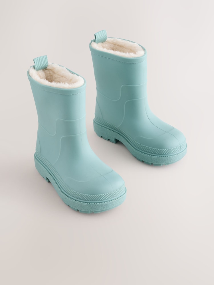 Mineral Green Warm Lined Wellies - Image 1 of 5