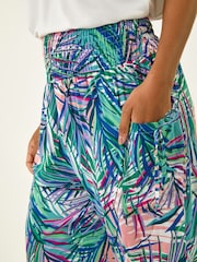 Roman Blue Abstract Tie Pocket Trousers - Image 5 of 5
