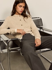 BHOEM Natural Double-Layer Long Sleeve Cardigan - Image 4 of 5
