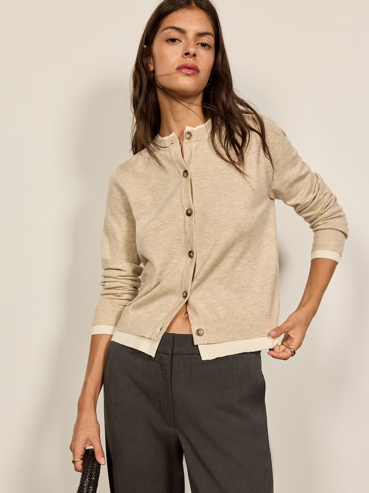 BHOEM Natural Double-Layer Long Sleeve Cardigan - Image 5 of 5 BHOEM Natural Double-Layer Long Sleeve Cardigan - Image 5 of 5